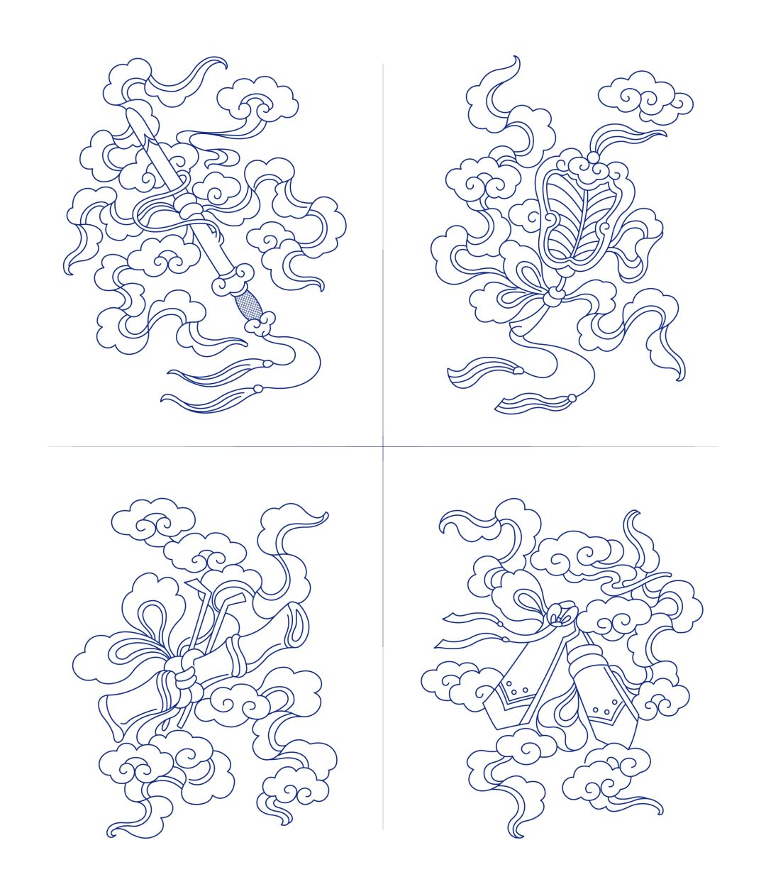 传统纹样-暗八仙纹(2)