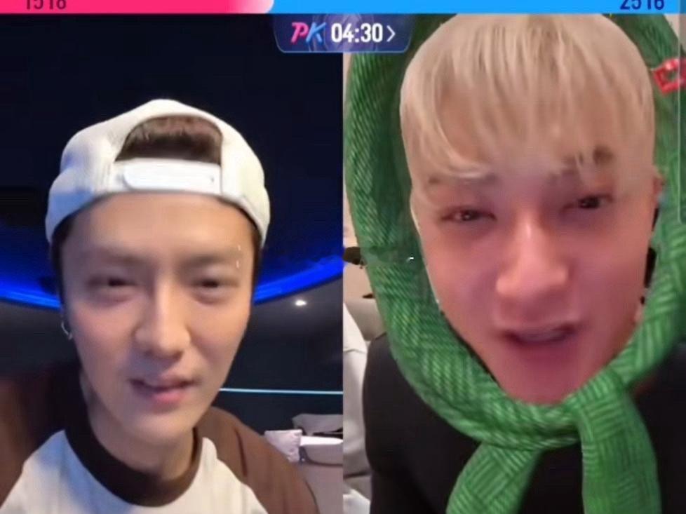 黄子韬和鹿晗直播连麦，连麦过程中，黄子韬鹿晗互相调侃对方的年龄，还讨论了一些有趣