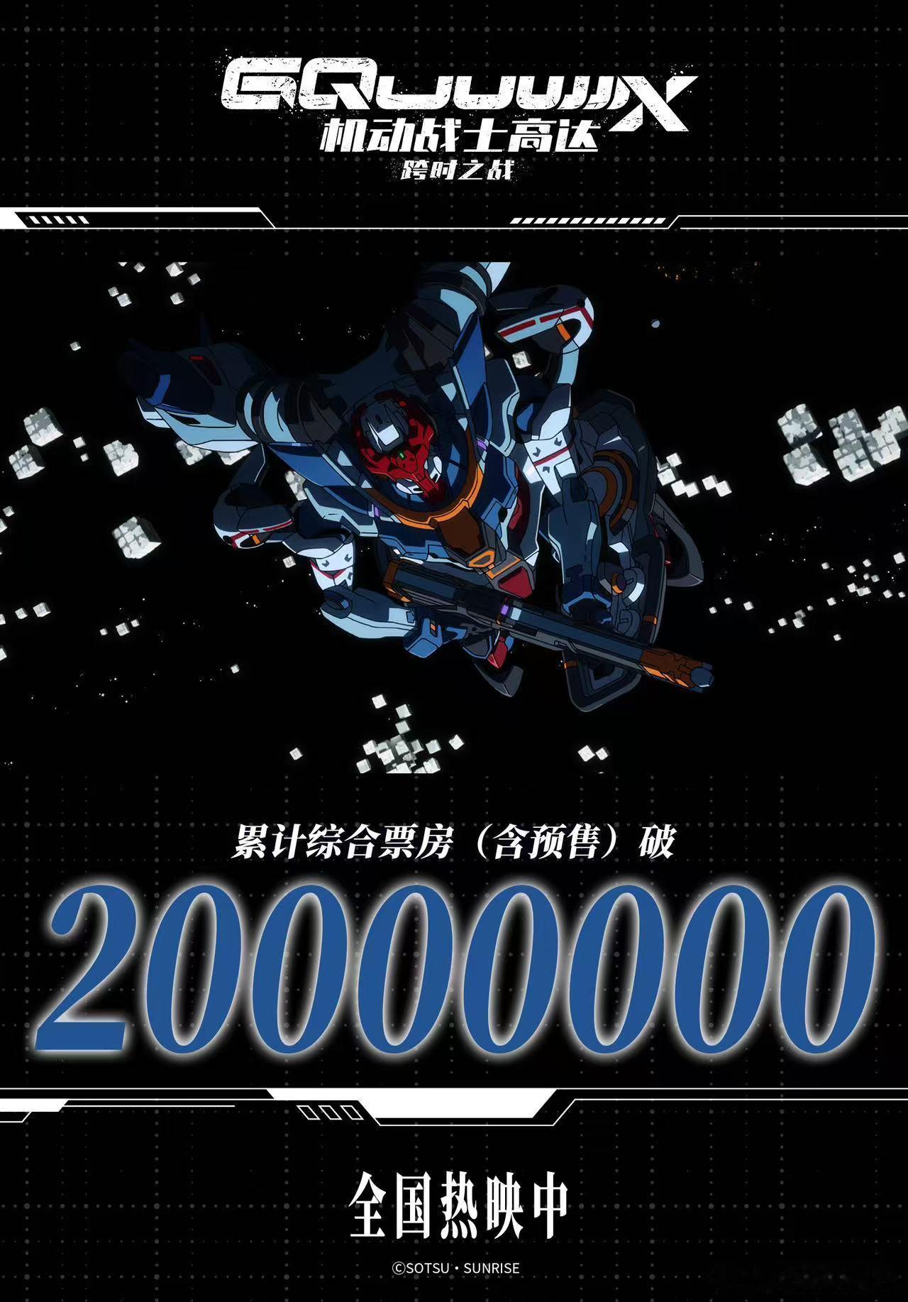 机动战士高达跨时之战票房破2000万庵野秀明、鹤卷和哉等EVA大神级班底操刀的电