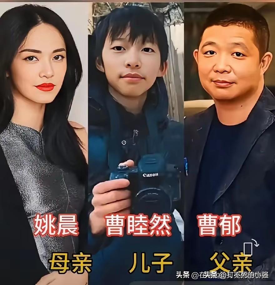 盘点明星家庭，看看星二代们长什么样
姚晨、曹郁、曹睦然｜一家三口
陈慧琳、刘建浩