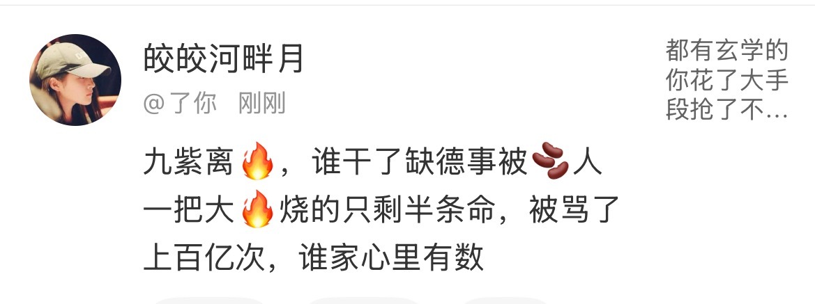 下嘿手的脏猪肝们陆续被反噬，🍍的黄谣存在在下家嘴里花了两个亿推流给白鹿虐成女顶