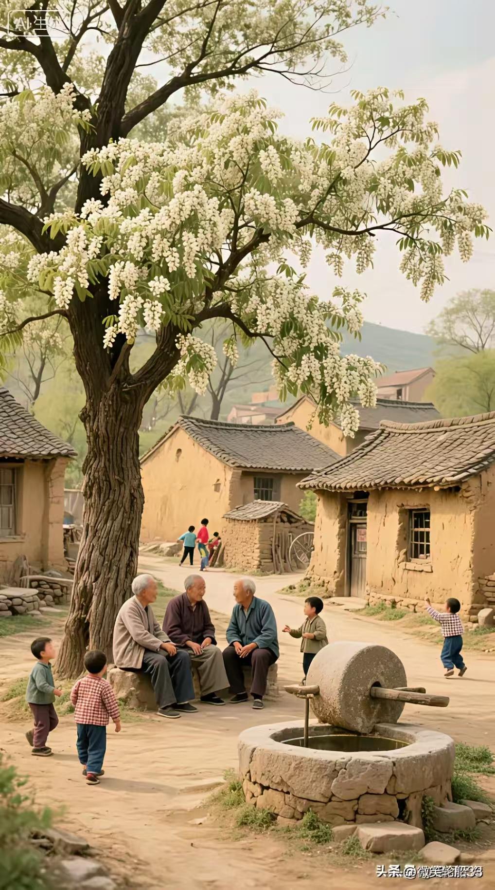 天净沙·暮岁闲谈
人闲岁老安然，
树阴相聚言年。
为那三餐苦煎。
天涯行遍，
昔