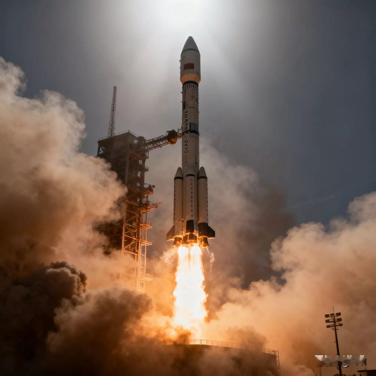 烈焰冲天！印度4.4吨卫星发射现场太震撼
 
萨蒂什·达万航天中心火光乍起，LV