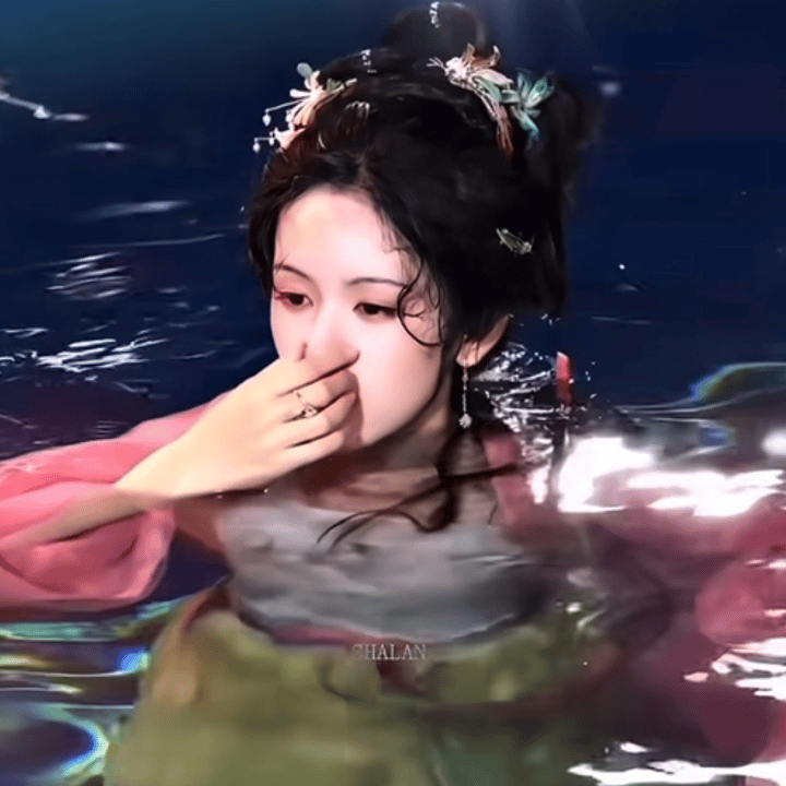 周也《一瓯春》柳叶眉好好看啊自带“水墨晕染”的诗意，很有古典韵味～ 