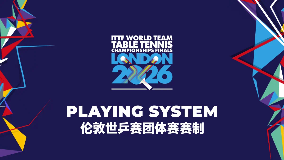 【伦敦世乒赛团体赛赛制公布】2026年国际乒联伦敦世界乒乓球团体锦标赛决赛（简称
