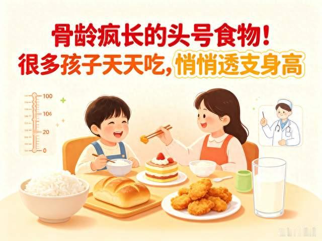 骨龄疯长的头号食物！很多孩子天天吃，悄悄透支身高