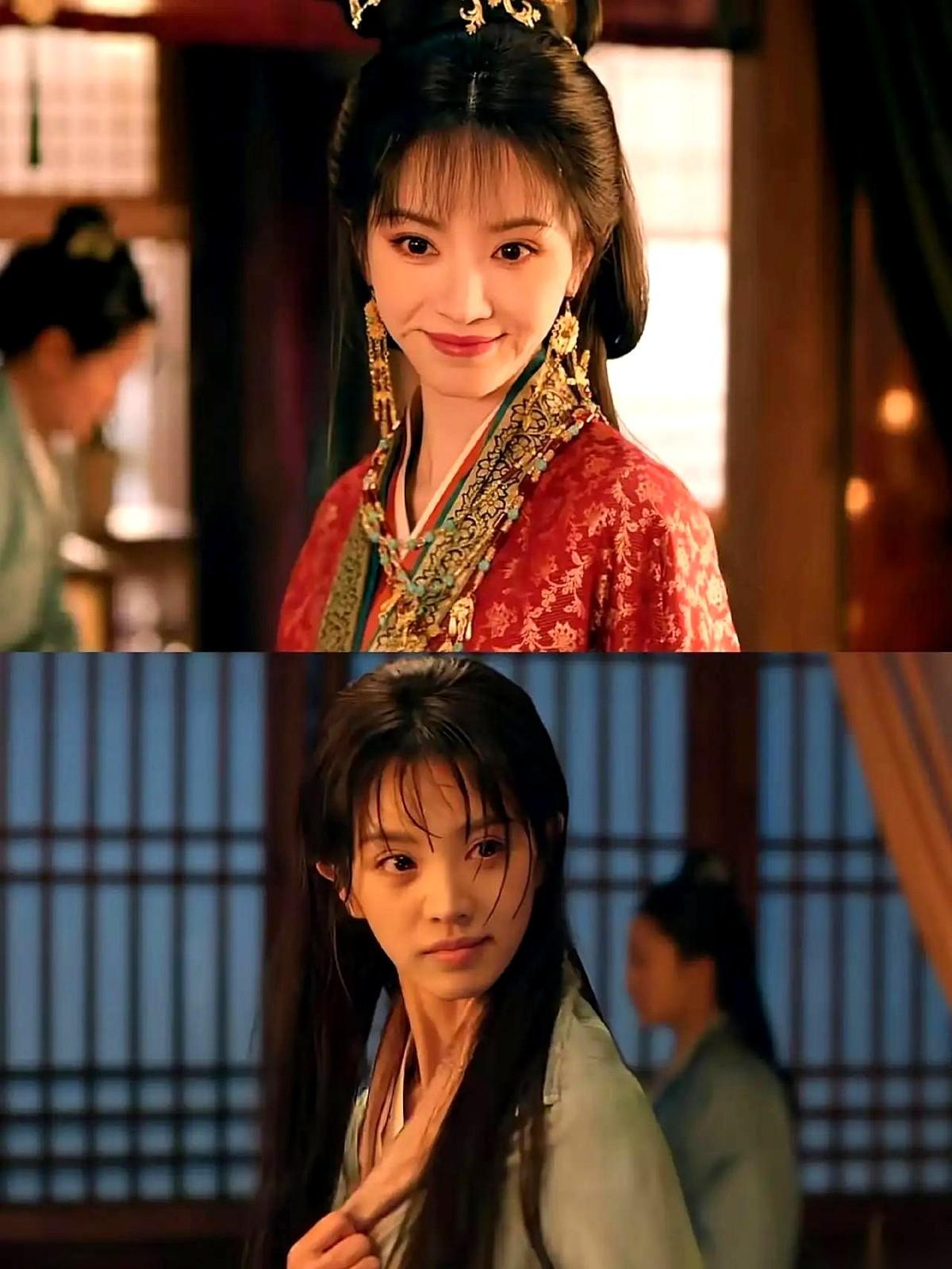 田曦薇在新剧《嫁金钗》里一人分饰两角，戏才播了两集，本来被看作最容易出圈的机会，