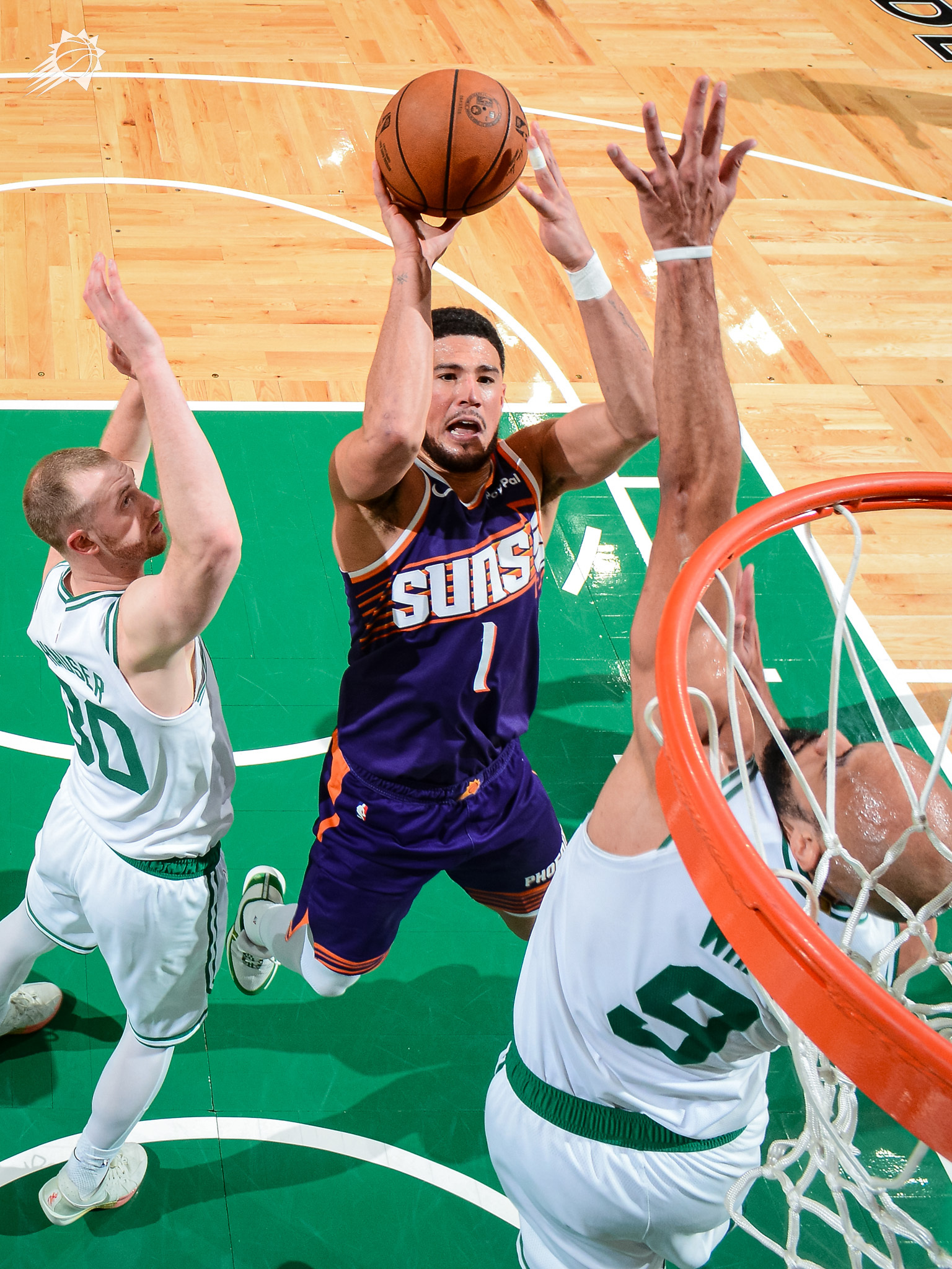 布克三分命中，个人得分来到20+ 🔥菲尼克斯太阳 ｜旭日东升 ｜太阳vs凯尔特