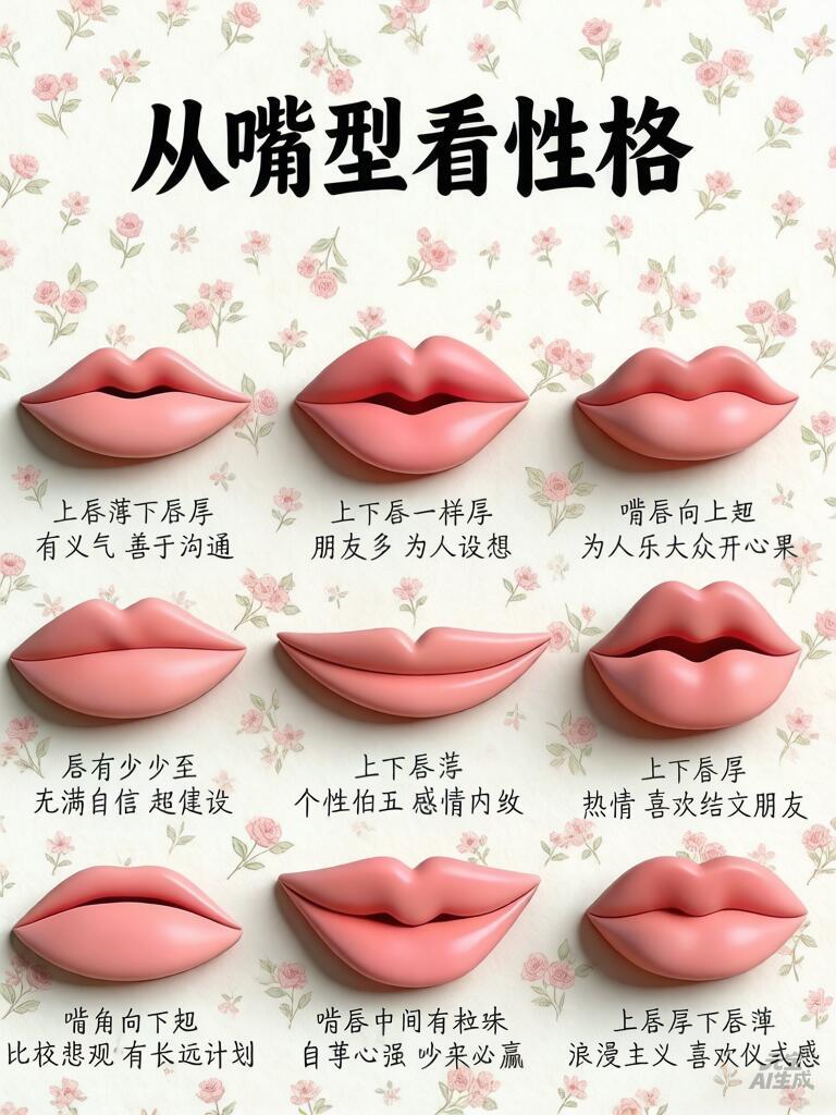 从嘴形看性格 