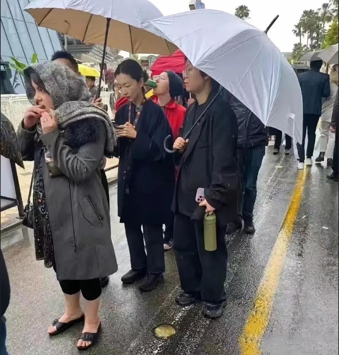 人群中你看到了谁
哈哈，我看到了周冬雨
好矮小的样子呀
看起来和普通人真没什么区