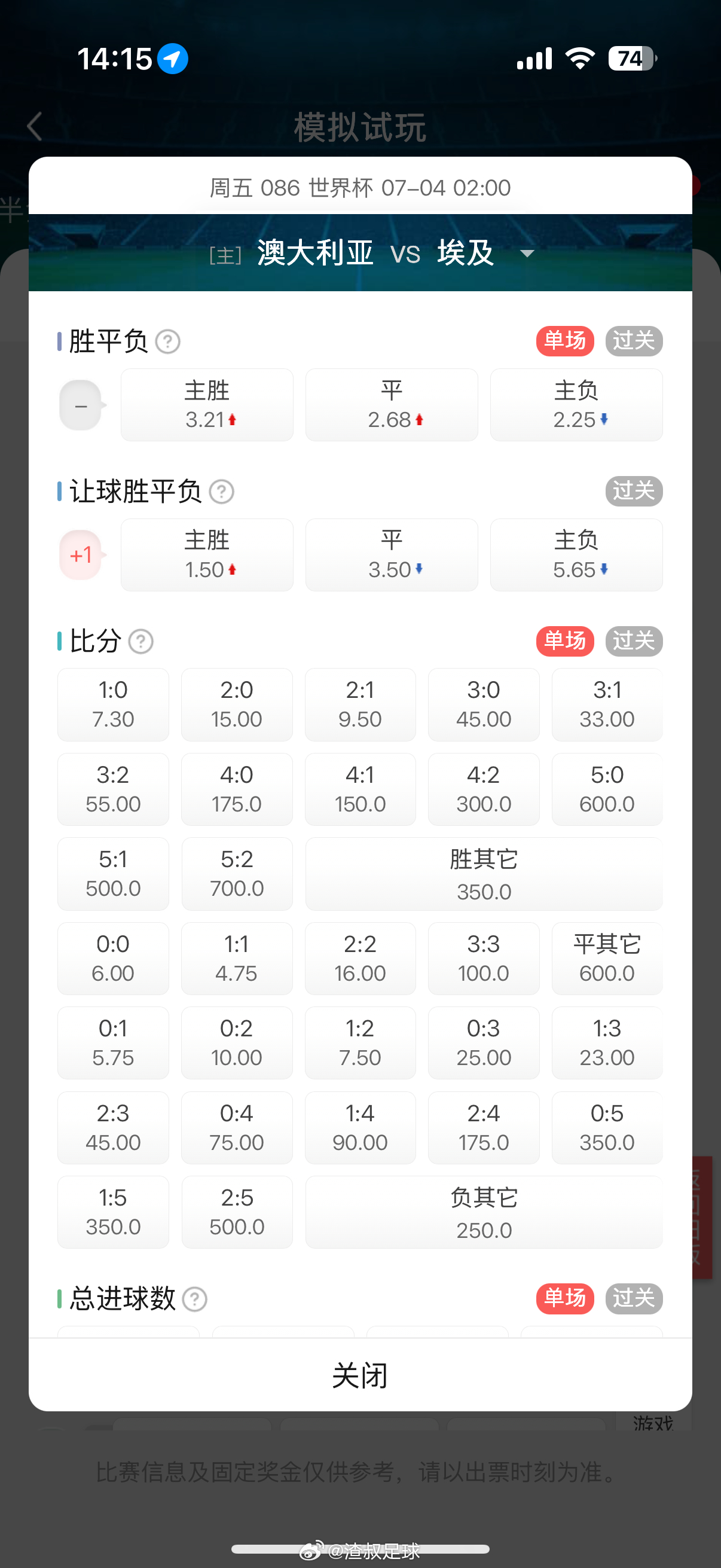 澳大利亚VS埃及 名气上来说，拥有萨拉赫的埃及名气上还是会比澳大利亚更强。新赛小