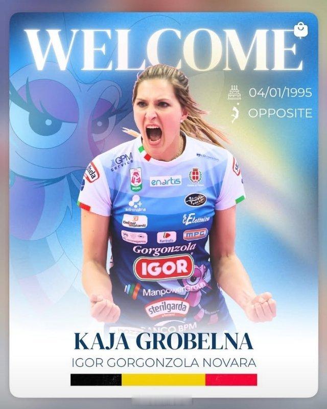 女排 格罗贝拉加盟诺瓦拉 