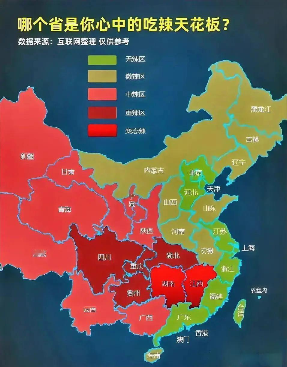 发现一个神奇的现象，从海南，沿海向北，广东福建，台湾，浙江，上海，江苏，山地，河