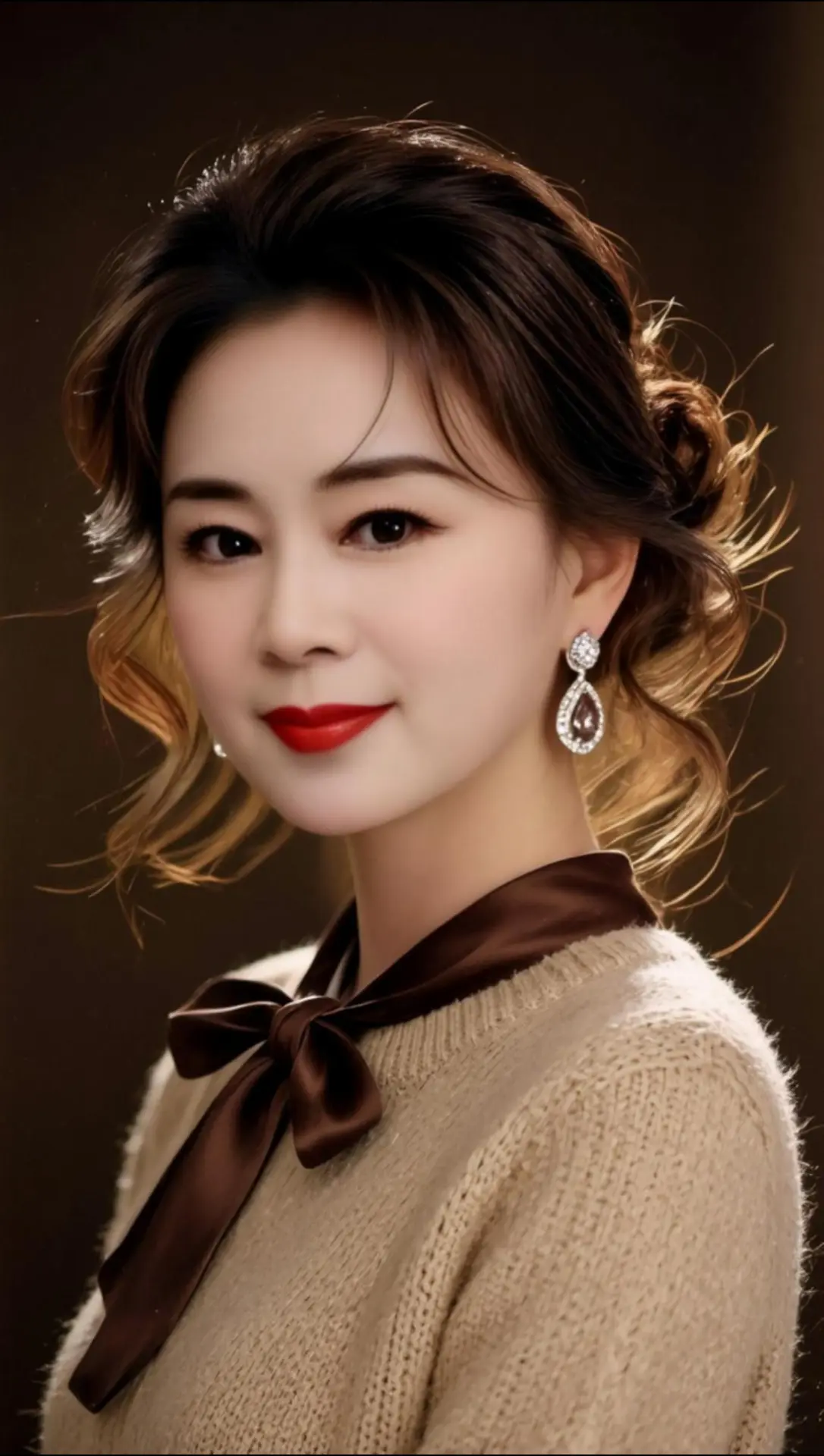 AI棕调复古照 随变ai随便玩