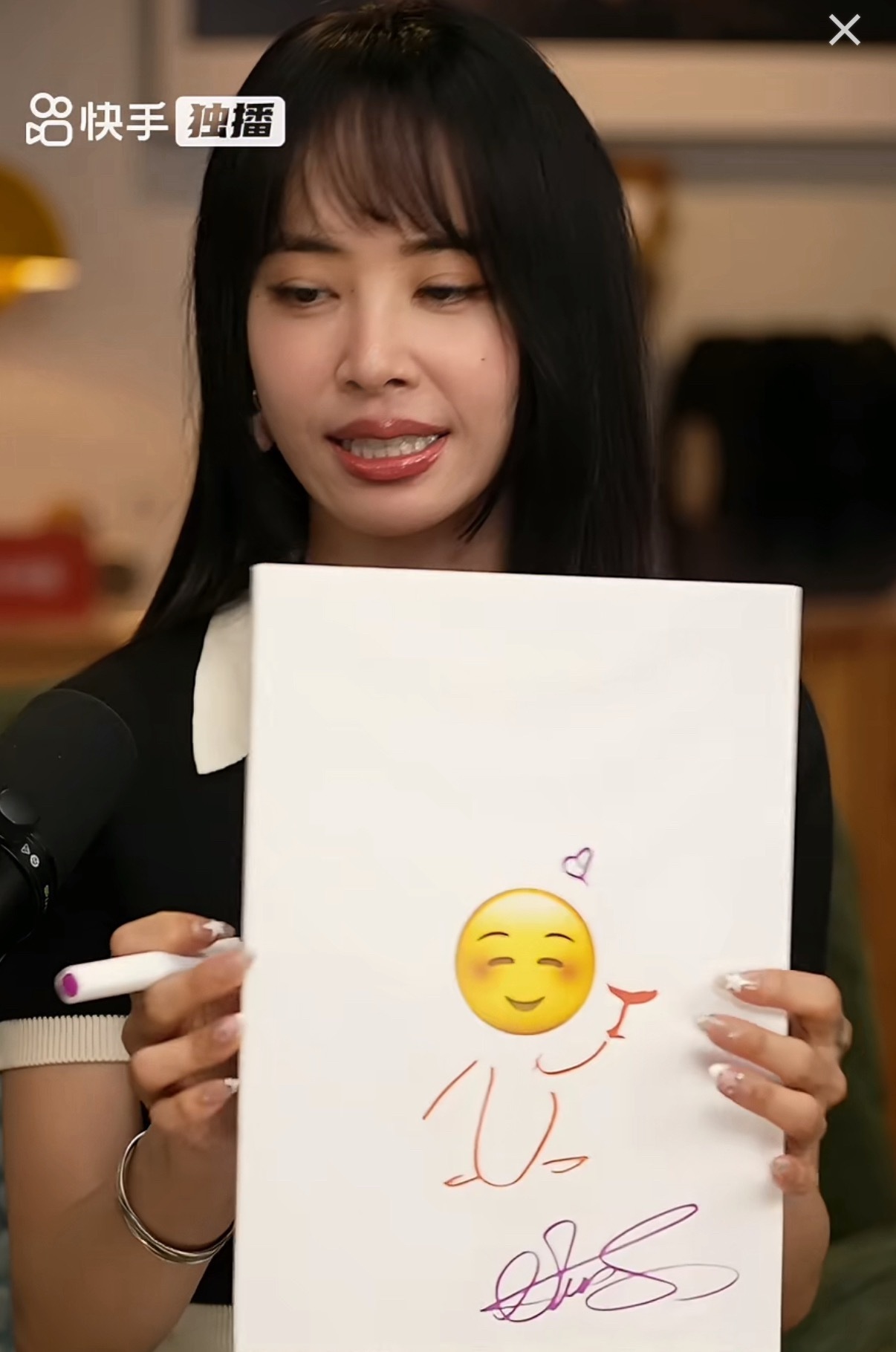 蔡依林直播画画好萌🍸 
