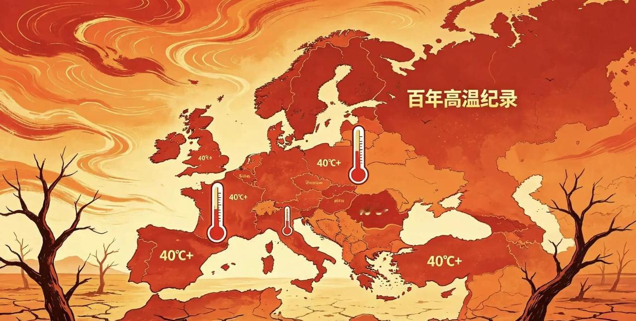 自己家空调普及率还不到10%，印度居然喊着要帮欧洲降温？
欧洲多地热到40℃破防