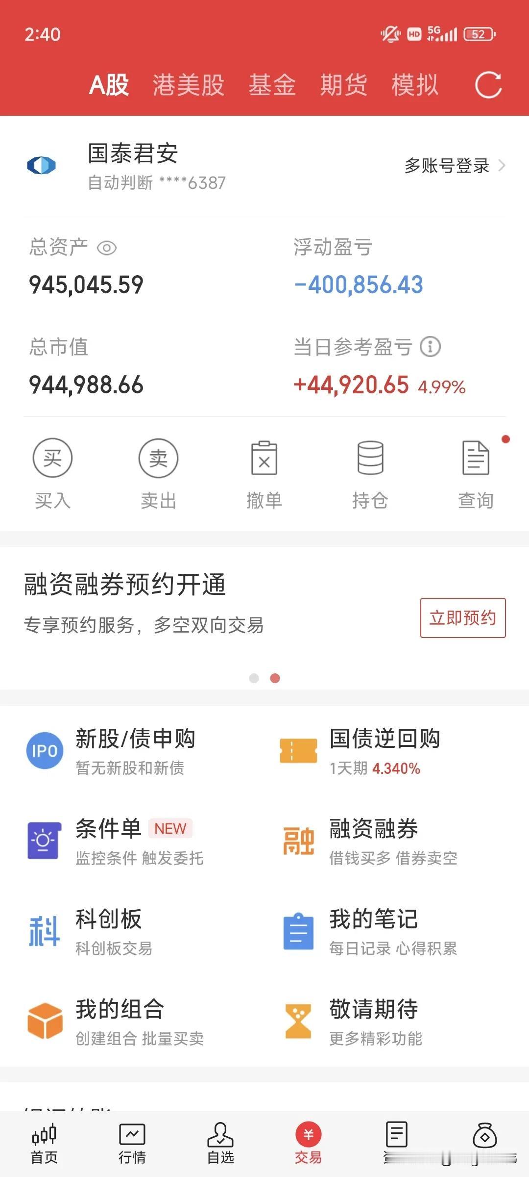今天不操作，躺平睡觉。对于拿不住的，怕又跌回去的，又想手贱追光伏设备的，你不适合