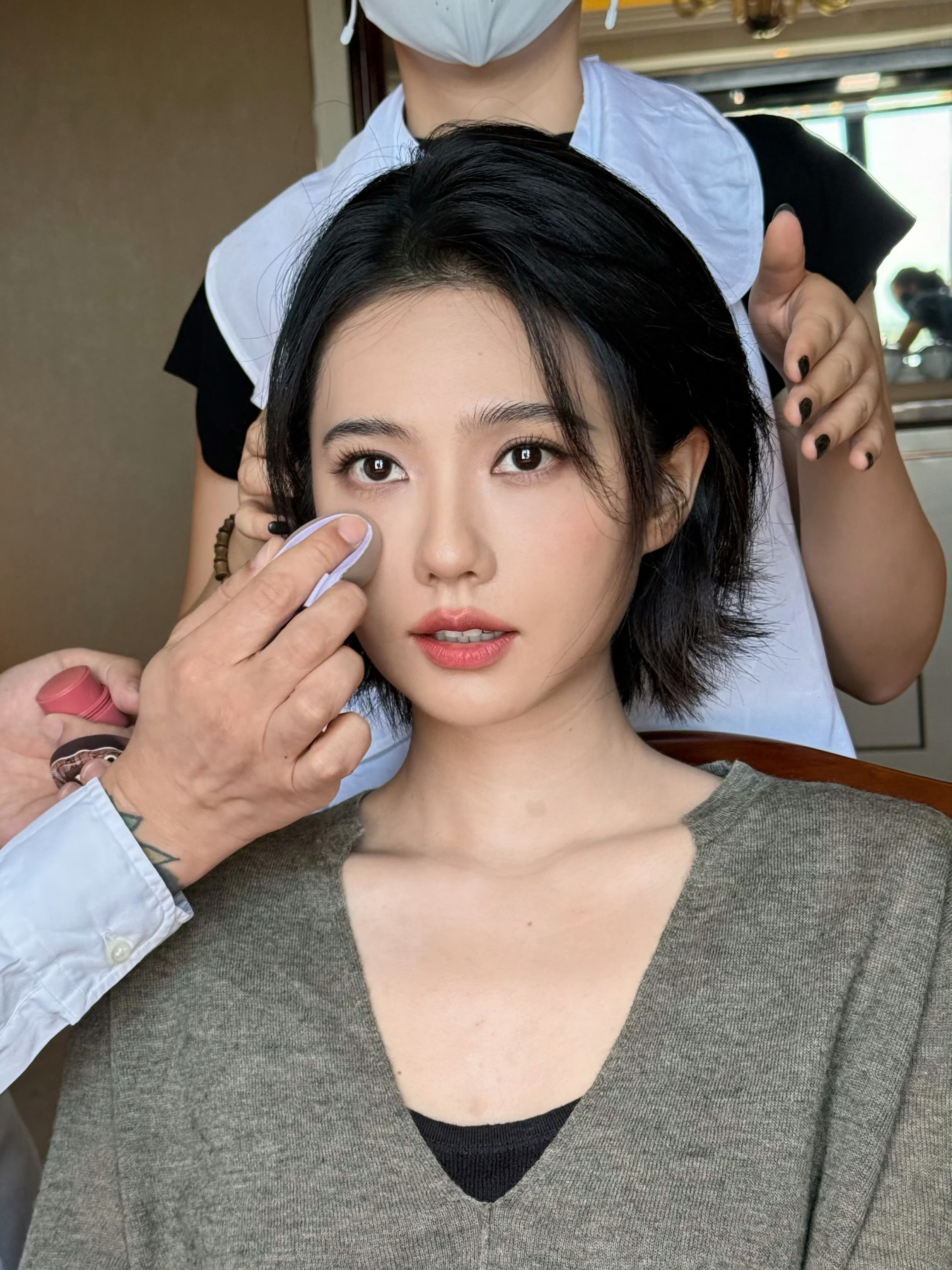 突然的打扮怎么肥似！ 