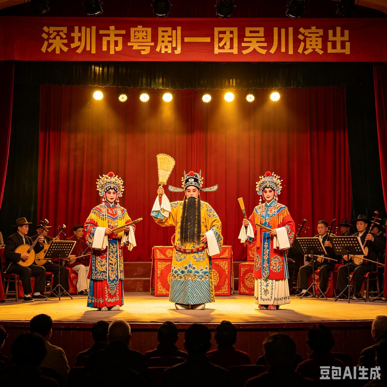 扎根改革开放热土的深圳市粤剧一团，应邀奔赴吴川参与热闹的游神年例民俗活动。剧团登