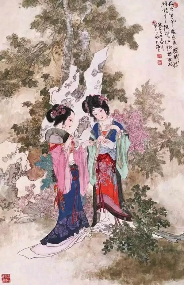 连环画大师华三川仕女画欣赏7