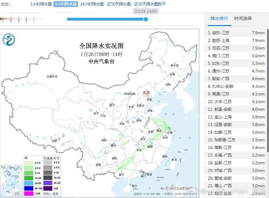 【干燥和降水】今天下午，青藏高原到西北地区东部和华北部分地区，空气干燥。广西湖南