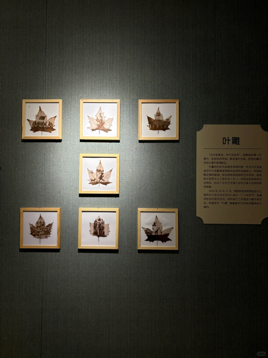 提篮桥👮🏻‍♀️叶雕艺术作品🎨🍃🍂