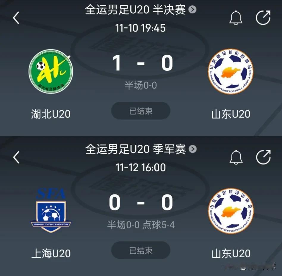 山东男足两场全运会比赛仅间隔44小时15分钟，不符合国际足联要求至少间隔72小时