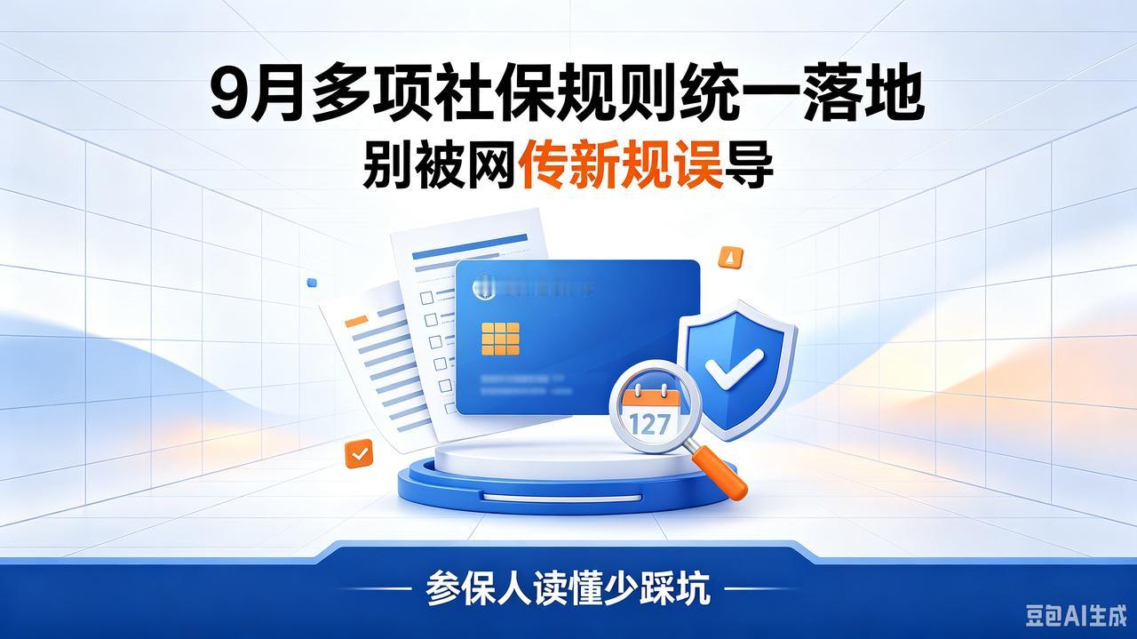9月多项社保规则统一落地，别被网传新规误导，参保人读懂少踩坑
 
不少打工人、灵