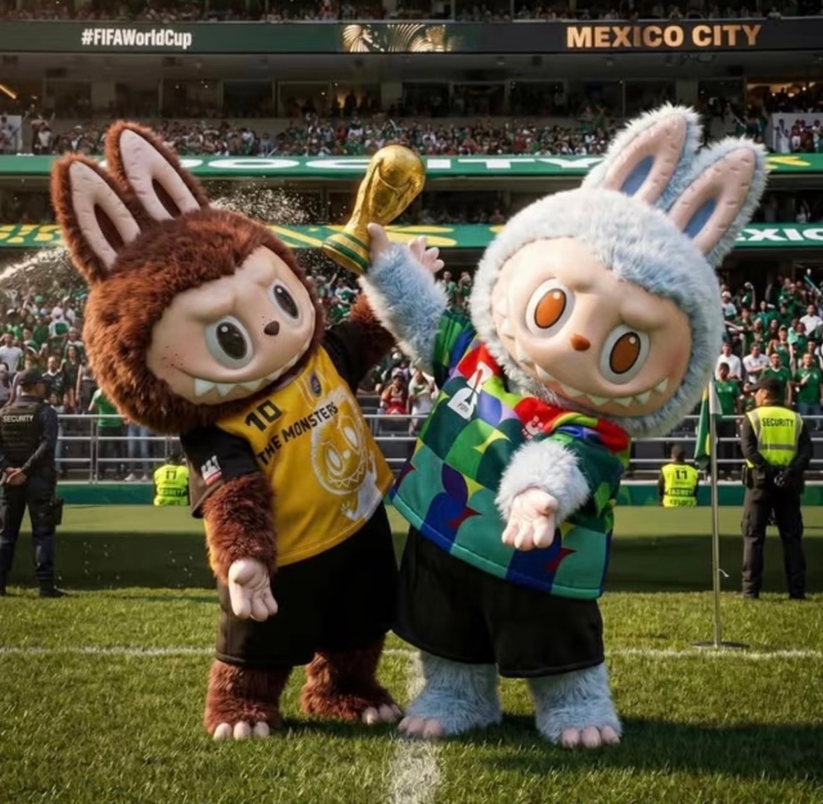 世界杯⚽️开幕式还以为labubu是吉祥物！labubu你真的长脸了！填补了世界