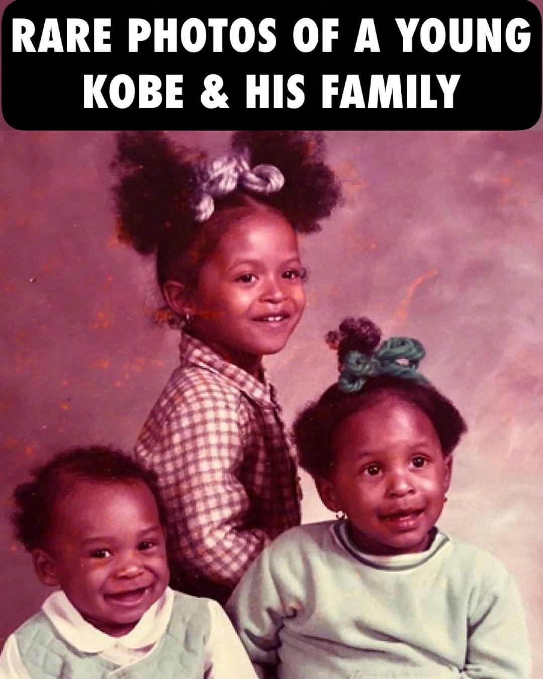 科比的童年照与家庭合影~📸Images via kobever 