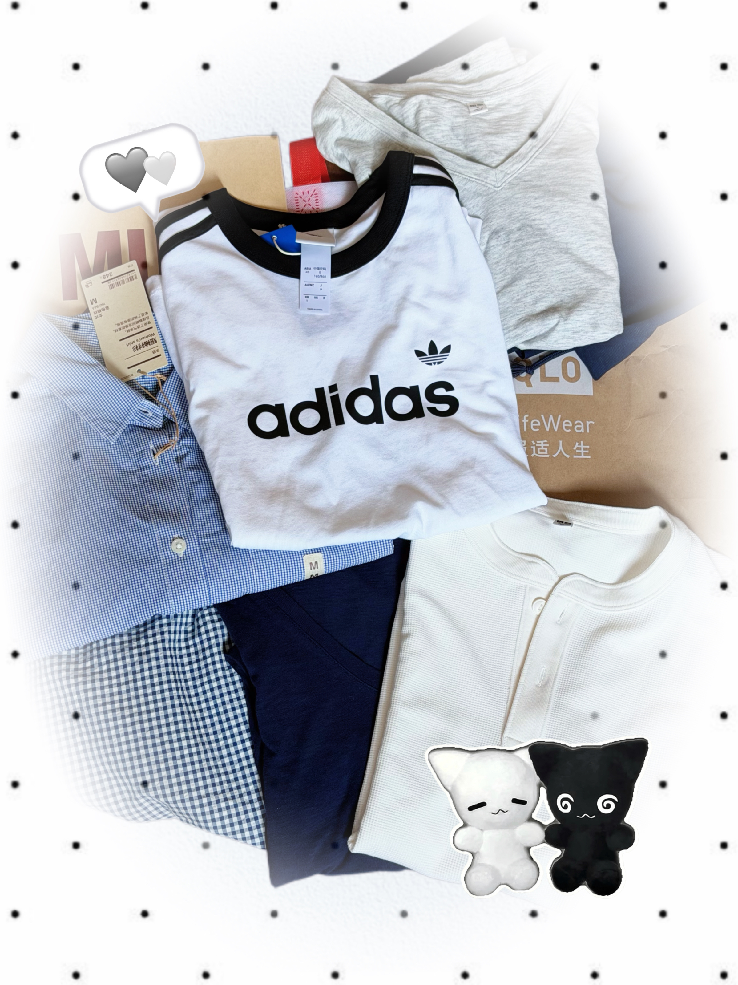 今天就这样买了一堆衣服裤子