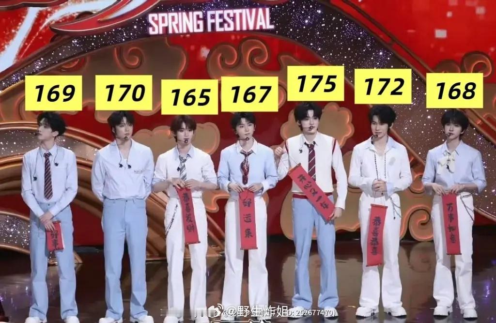 楼人真实身高测评楼7（最右）官方身高168（学校体测，不掺杂水分）假设所有人都没