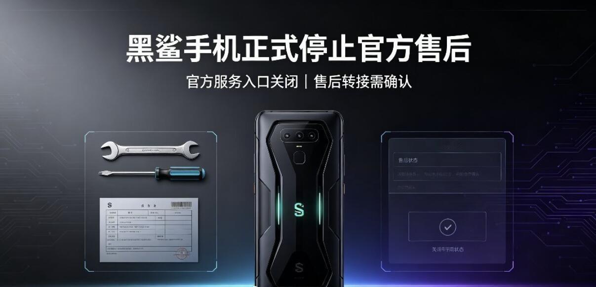黑鲨手机正式停止官方售后了，真的太可惜了，用过好几代黑鲨手机，体验真的在游戏手机