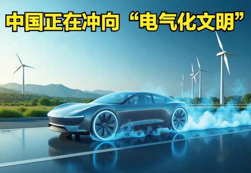中国冲向电气化文明，世界第一次意识到：未来不在美国，而在中国！

当西方还在讨论