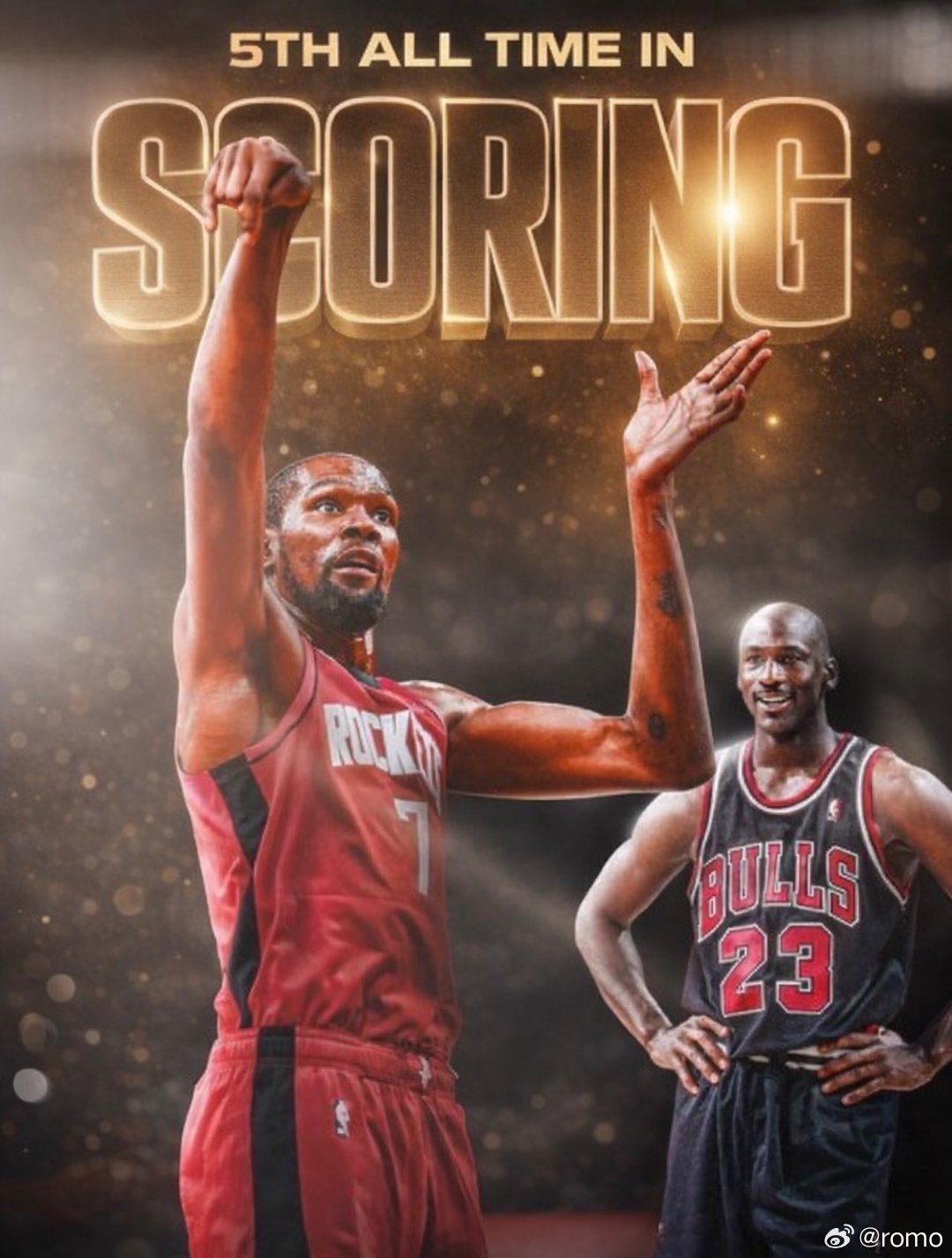 超越乔丹，历史第五高一次又一次的见证历史！杜兰特休斯顿火箭