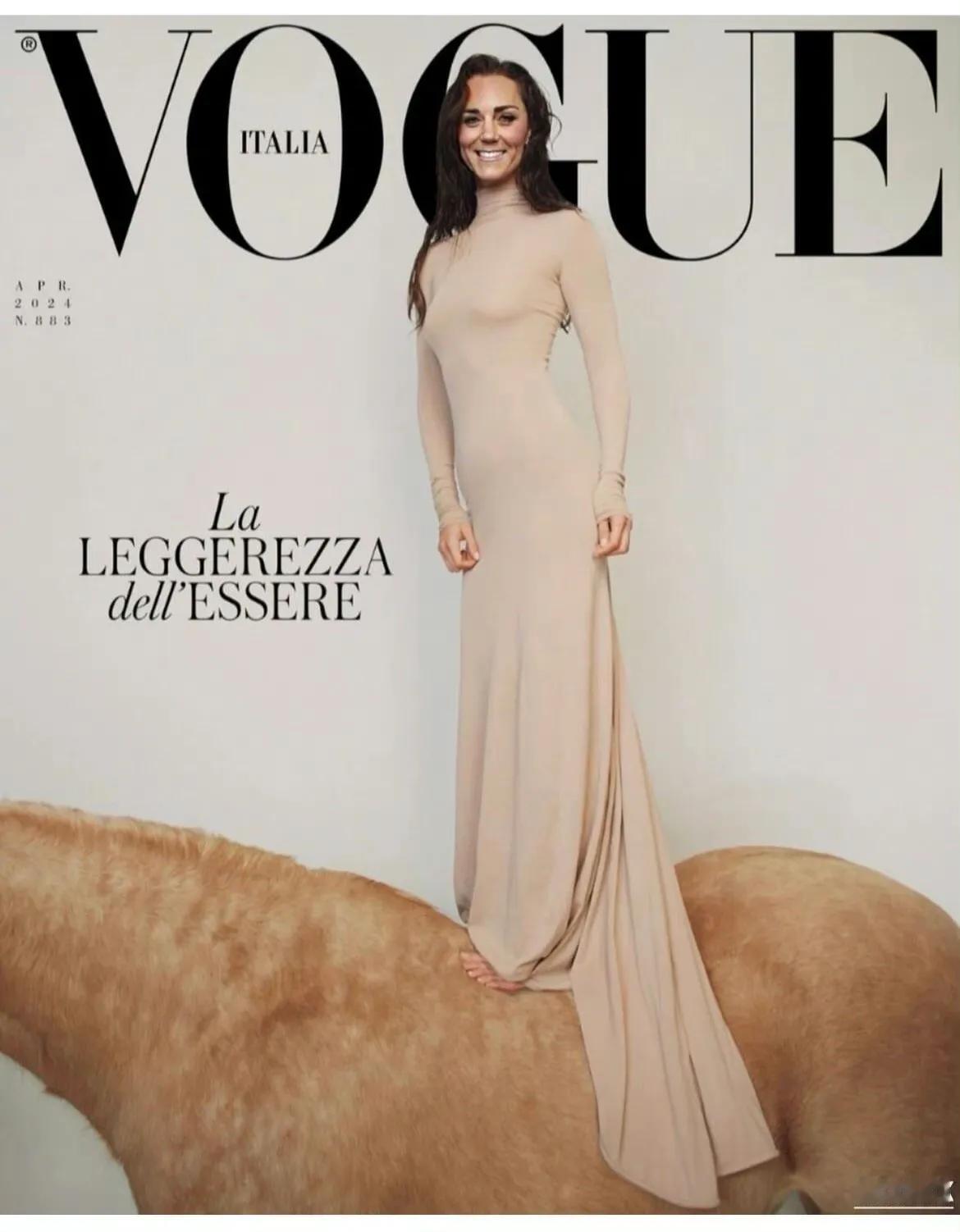 凯特王妃最新的Vogue封面，我想为什么她有空去拍杂志，却在皇室放照中P图。到底