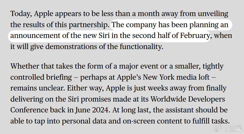 转：彭博社苹果记者Mark Gurman报道称，由谷歌Gemini驱动的新版Si