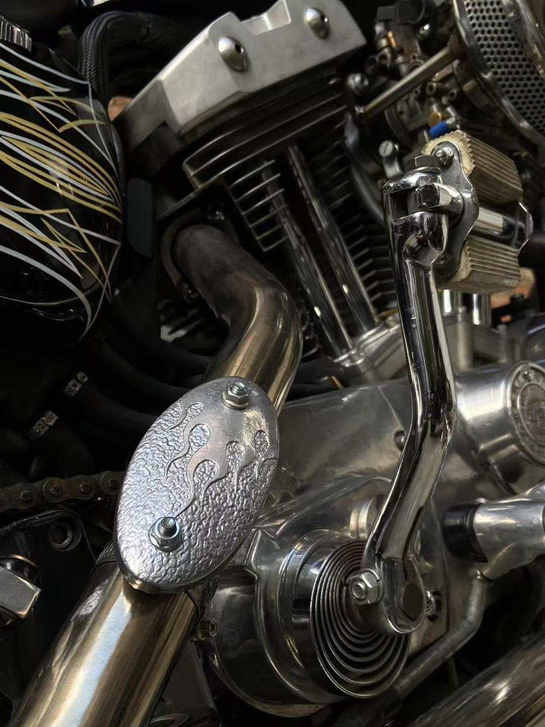 🔥火焰排气防烫罩。有售 哈雷机车改装