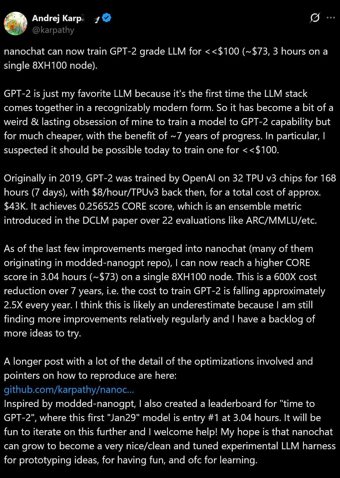 github.com/karpathy/nanochat/discussions