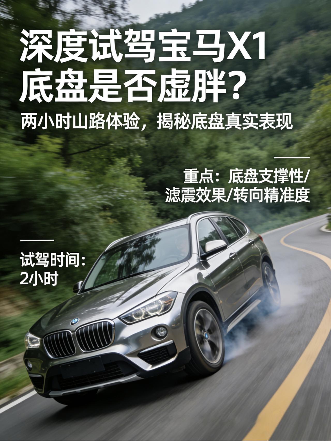 别只看大空间！深度试驾宝马X1：它的底盘，真的“虚胖”吗？
兄弟们今儿咱就聚焦一