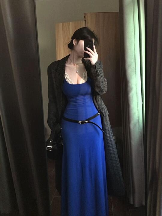 灰蓝色系穿搭尊的很韩！谁懂！