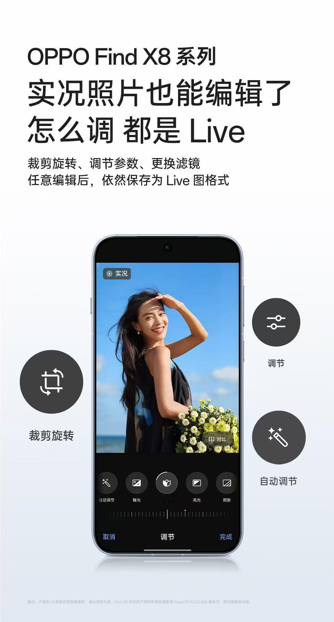 兄弟们，绿厂的Find X8 系列这次升级可以啊，实况照片也能随意编辑了，可以像