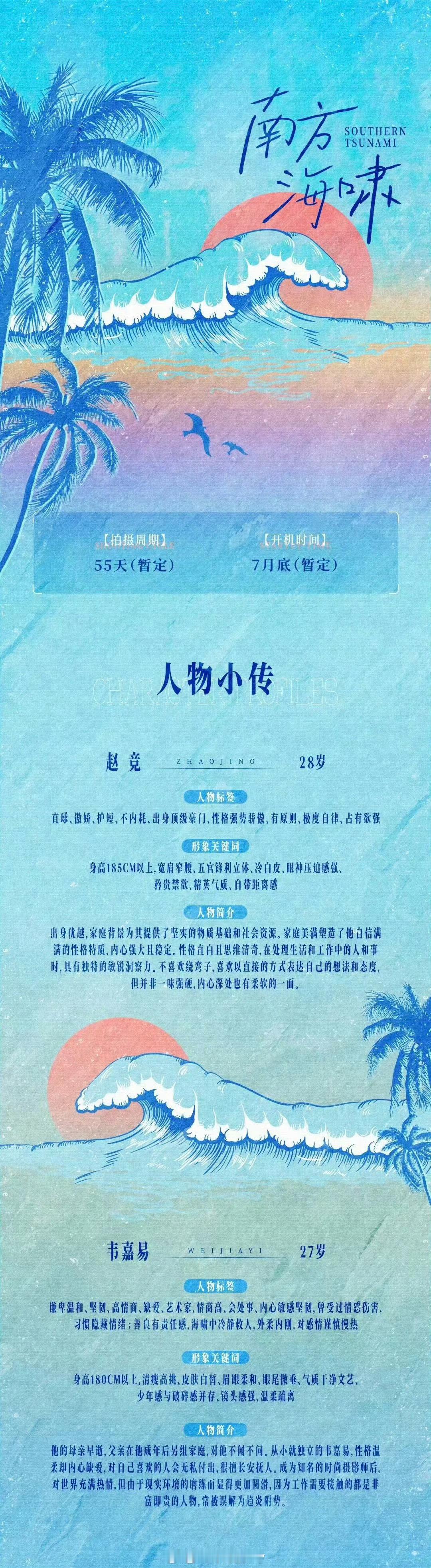 环大陆进入大爆发时代网剧《南方海啸》7月底开机，拍摄周期55天 