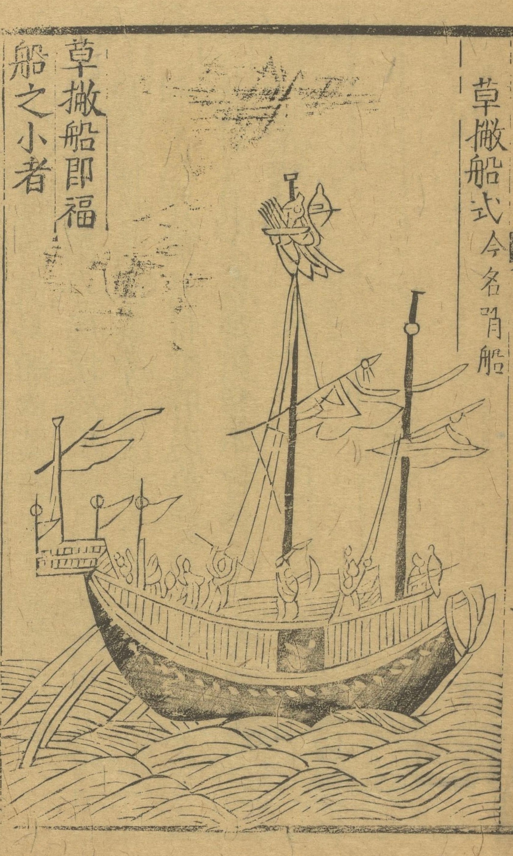 【明代的海船，长什么样？】-图｜明万历《登坛必究》遇见艺术新城事
