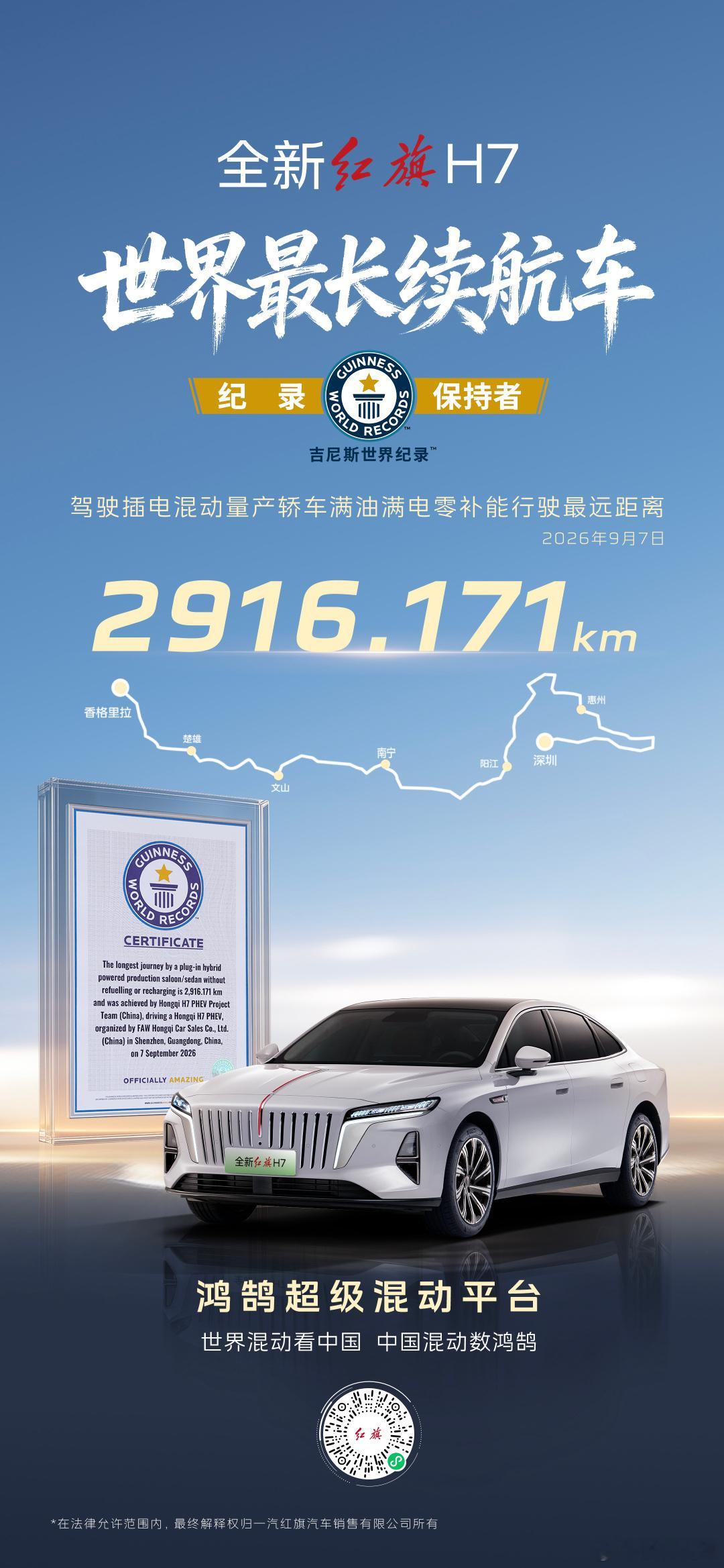 用震惊体写了个文案，毕竟这事确实震惊——震惊！国产轿车直接刷新全球纪录！🔥全新