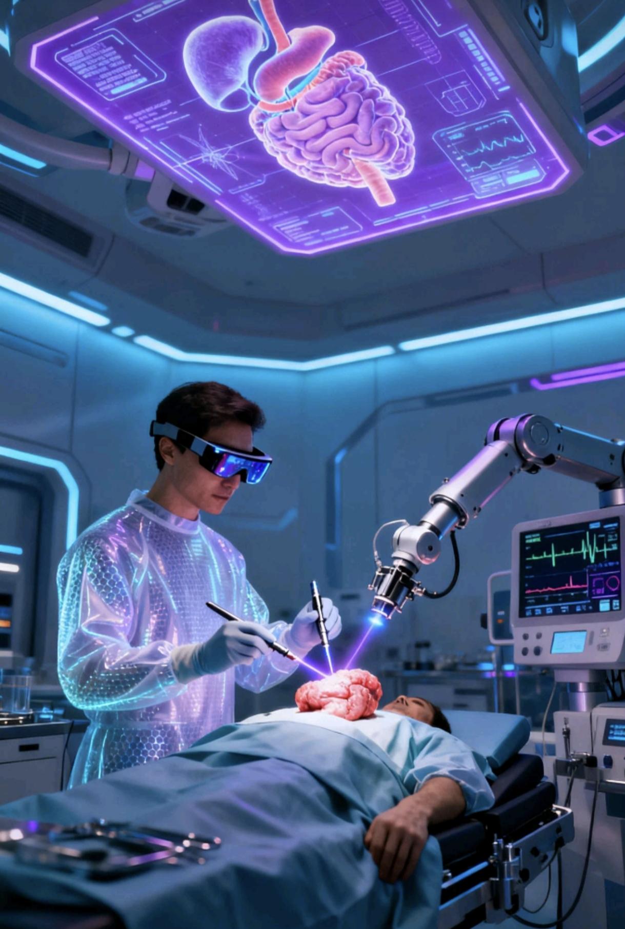 花一万多块钱接好拇指的手术，
做完拍X光片一看——那号称