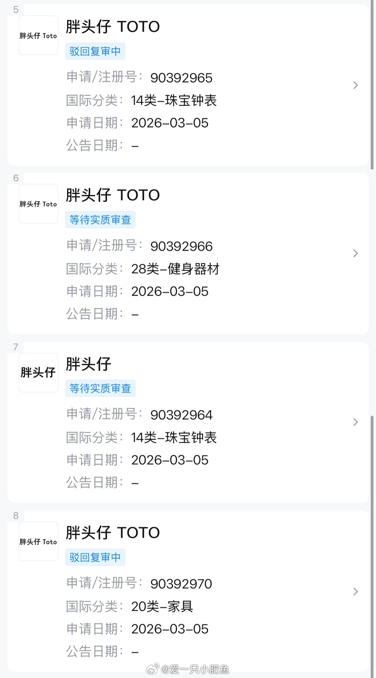 网页链接这个一开始我以为是官组的 椰子尿说不是查了一下应该是瑞鹤的注册了两个商标