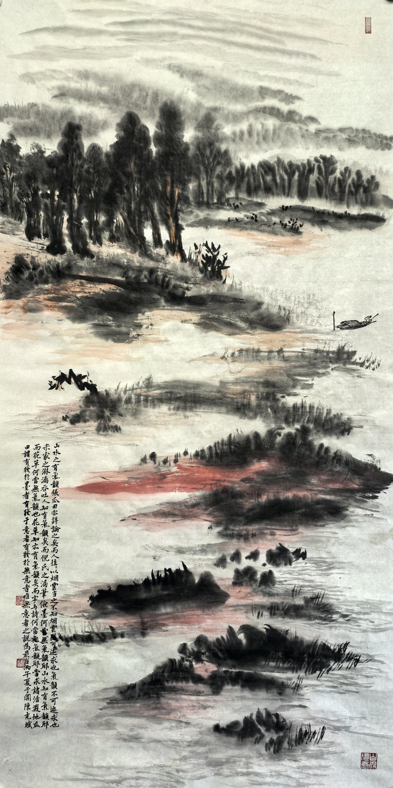 大漠绿洲湿地风光今日热点 
       画家在探索自己绘画艺术过程中，逐渐形成