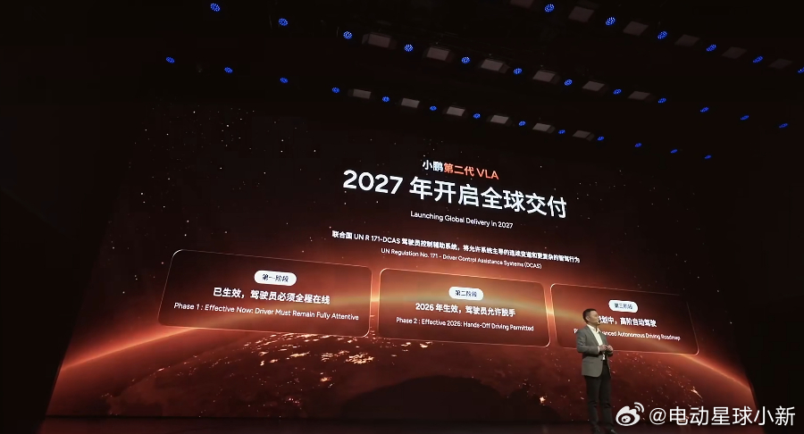 小鹏二代 VLA 即将开始全球路测，2027 开启全球交付大众将成为小鹏第二代 