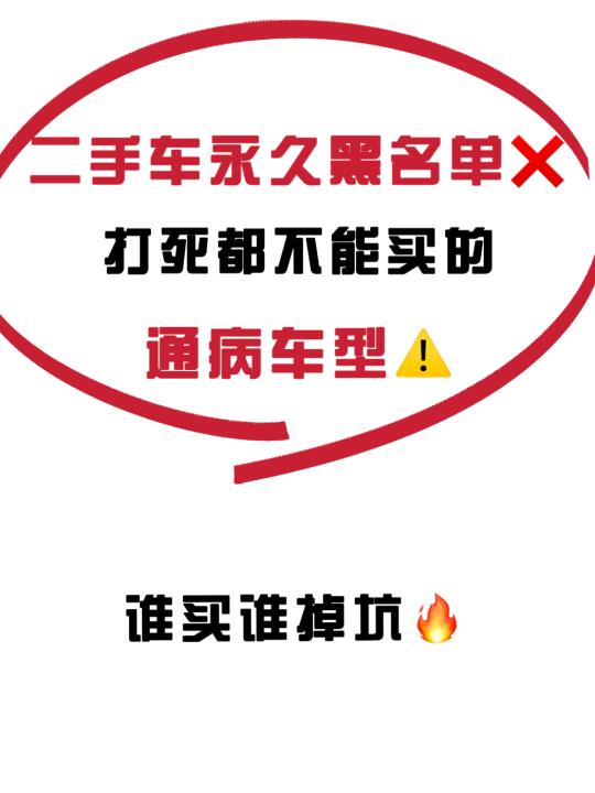 二手车永久黑名单系列回归🔥